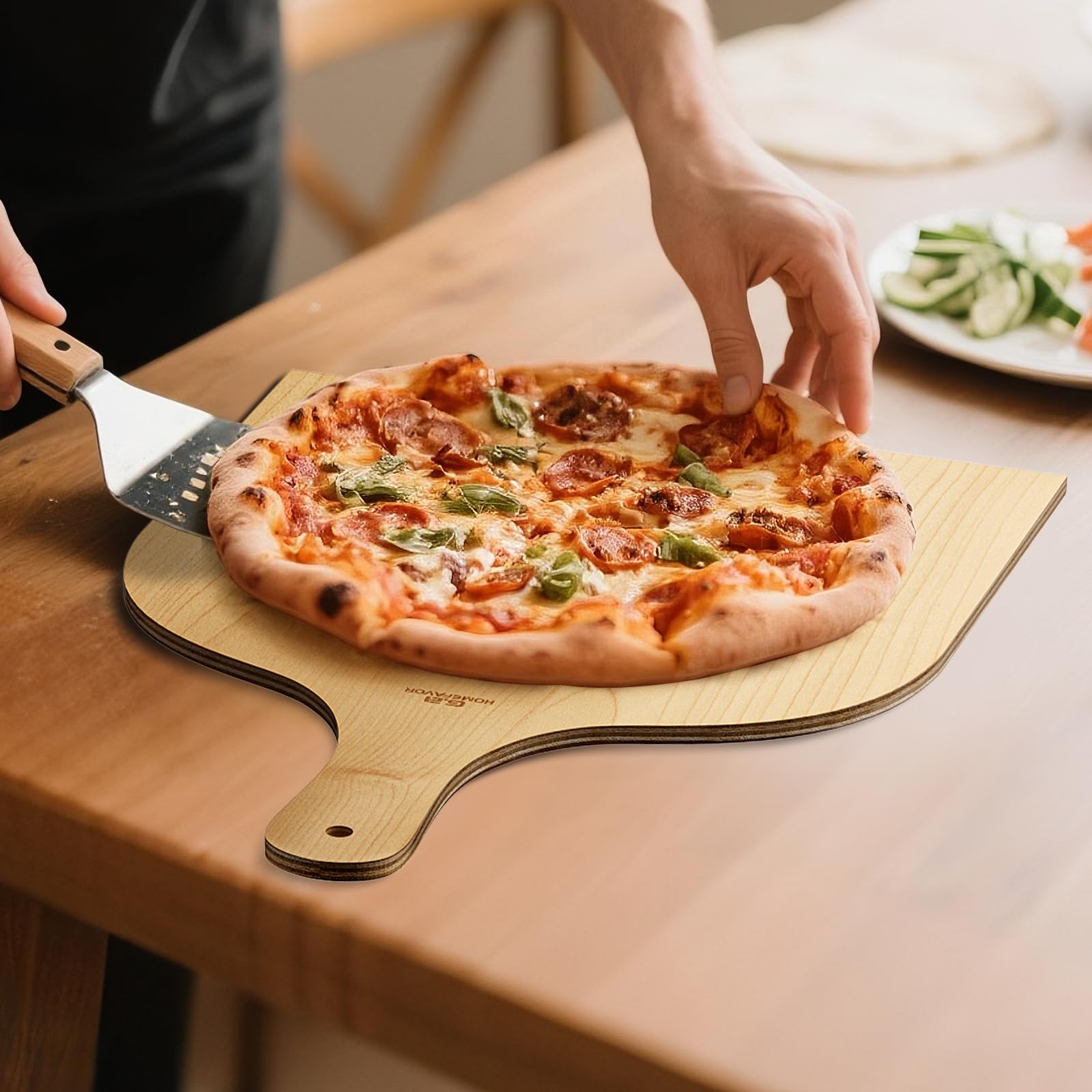Tabla de corte de madera grande de G.a HOMEFAVOR para cortar y servir.