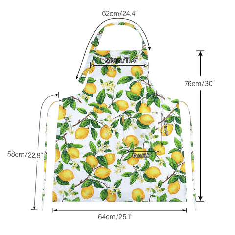 Delantal de cocina G2PLUS con bolsillos grandes para paños y teléfono.
