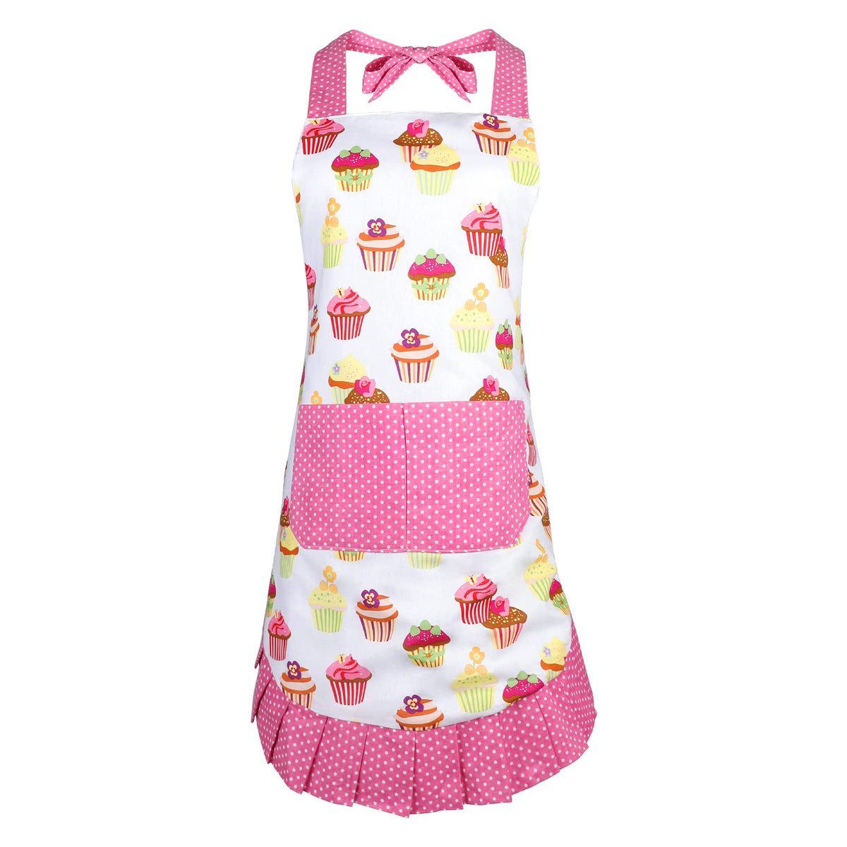 Delantal G2PLUS con diseño Cupcake Rosa Vintage para cocinar con protección y estilo