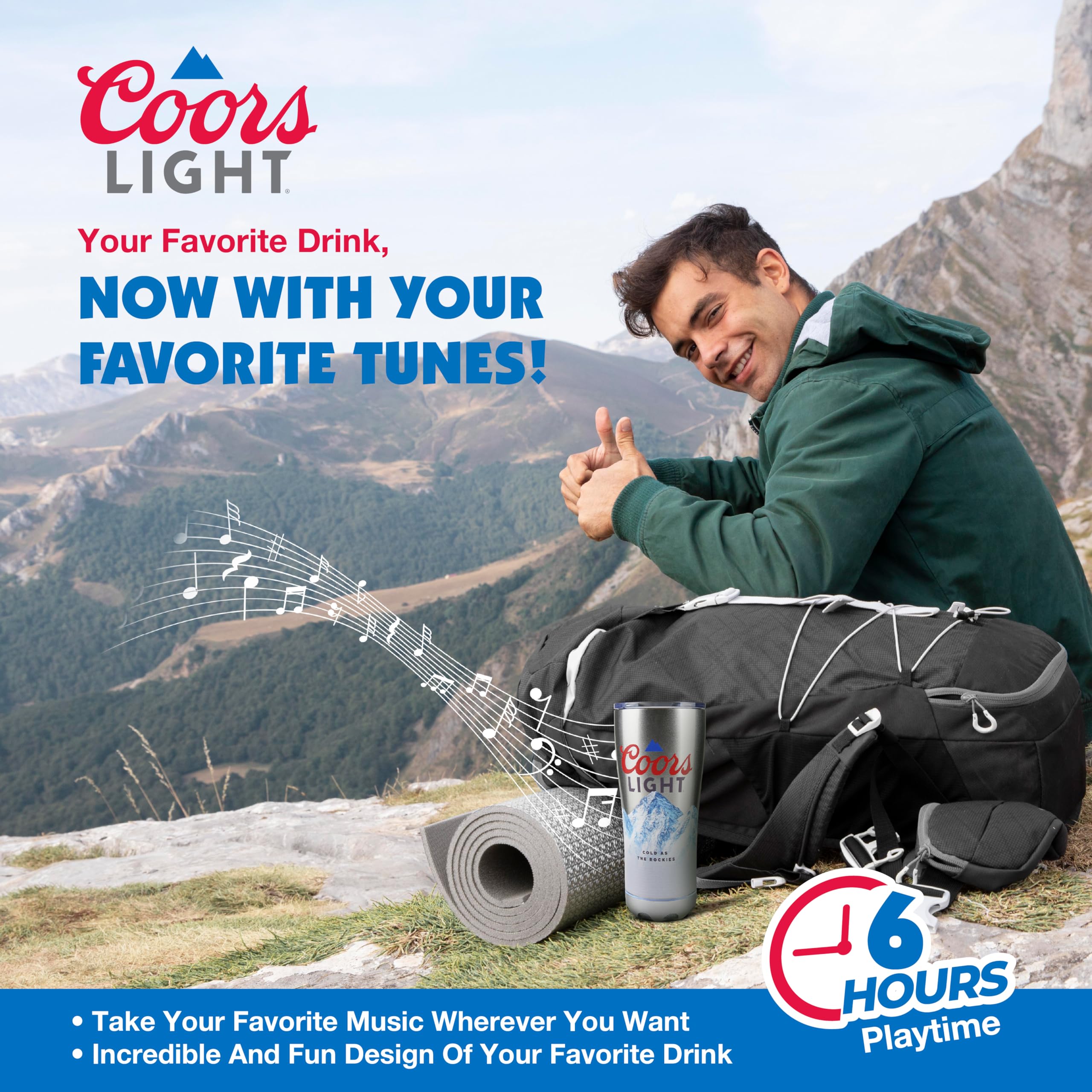 Logo de Coors Light visible para fans y coleccionistas