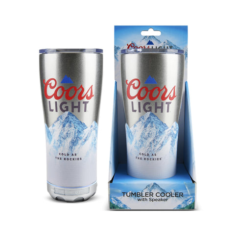 Gabba Goods Coors Light vaso 16oz con bocina inalámbrica para uso al aire libre
