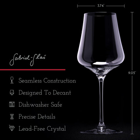 Gabriel-Glas copa cristal sin juntas, diseño único para realzar aromas.