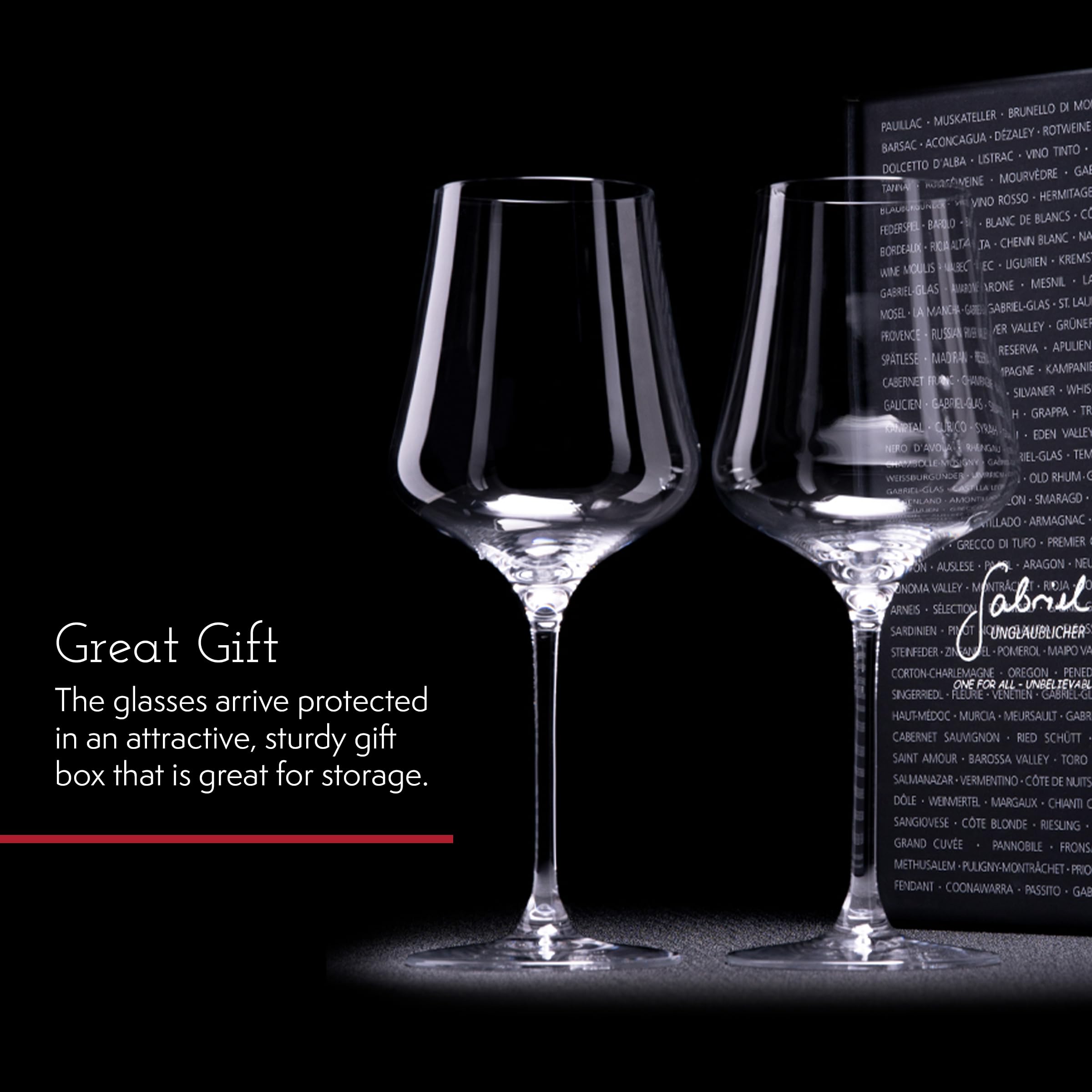 Gabriel-Glas copas ultrafinas, sensación de ligereza al beber.