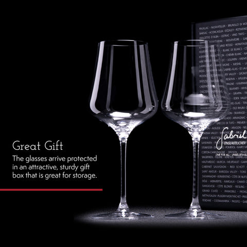 Gabriel-Glas copas ultrafinas, sensación de ligereza al beber.