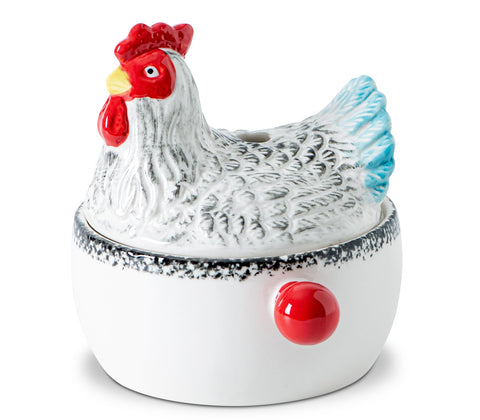 GABROC pollo cerámico ola microondas tapa: cocina divertida y segura para el día a día.