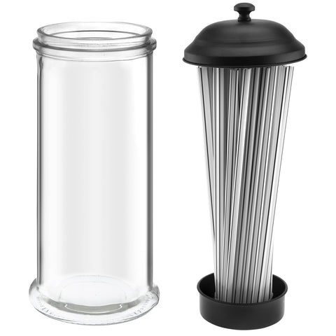 Dispensador para pajillas largas admite hasta 8,5 pulgadas, de GADGETWIZ.