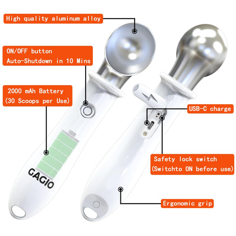 Control de temperatura dual de GAGIO para derretir o servir helado con precisión.
