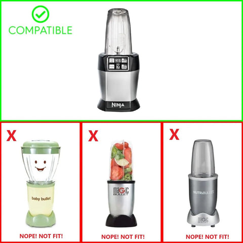 Cuchilla GahsElec para Ninja, compatible con vasos 18–32 oz para batidos cremosos.