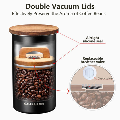 GAIAKALLON contenedor de café en acero inoxidable para durabilidad diaria