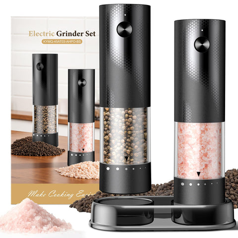 Gaivis Molinillos eléctricos de sal y pimienta en 2 pack para sazonar con precisión.