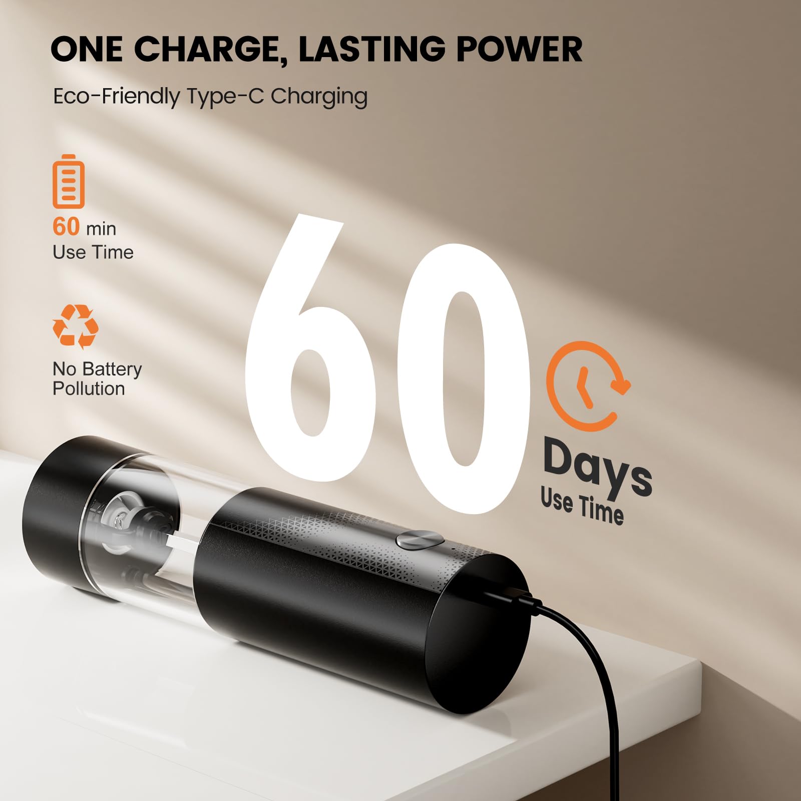 Gaivis molinillo eléctrico con ajuste externo para precisión