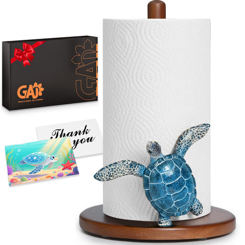 GAJ tortuga papel toalla con base antideslizante para cocina o baño.