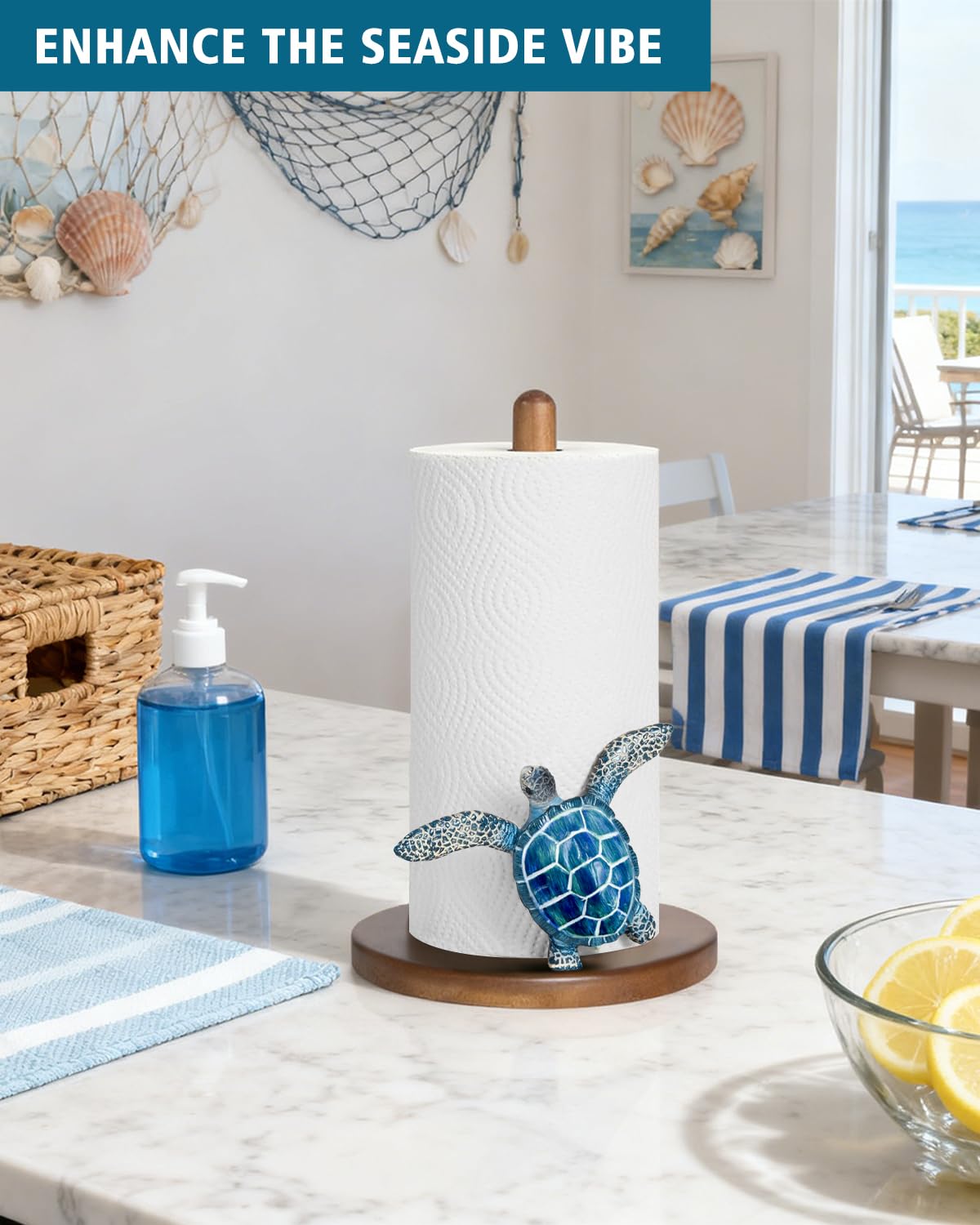 GAJ tortuga papel toalla relieve 3d añade detalle decorativo en cualquier mesa.