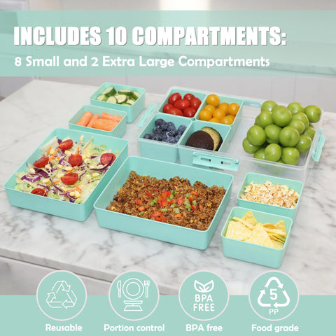 Galanova Snackle Box, tapa hermética para mantener la frescura de los alimentos.