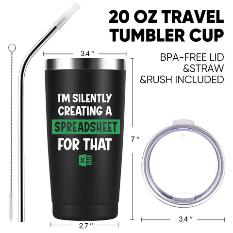 GALAROES taza termo 20oz con tapa transparente libre de BPA para uso diario.