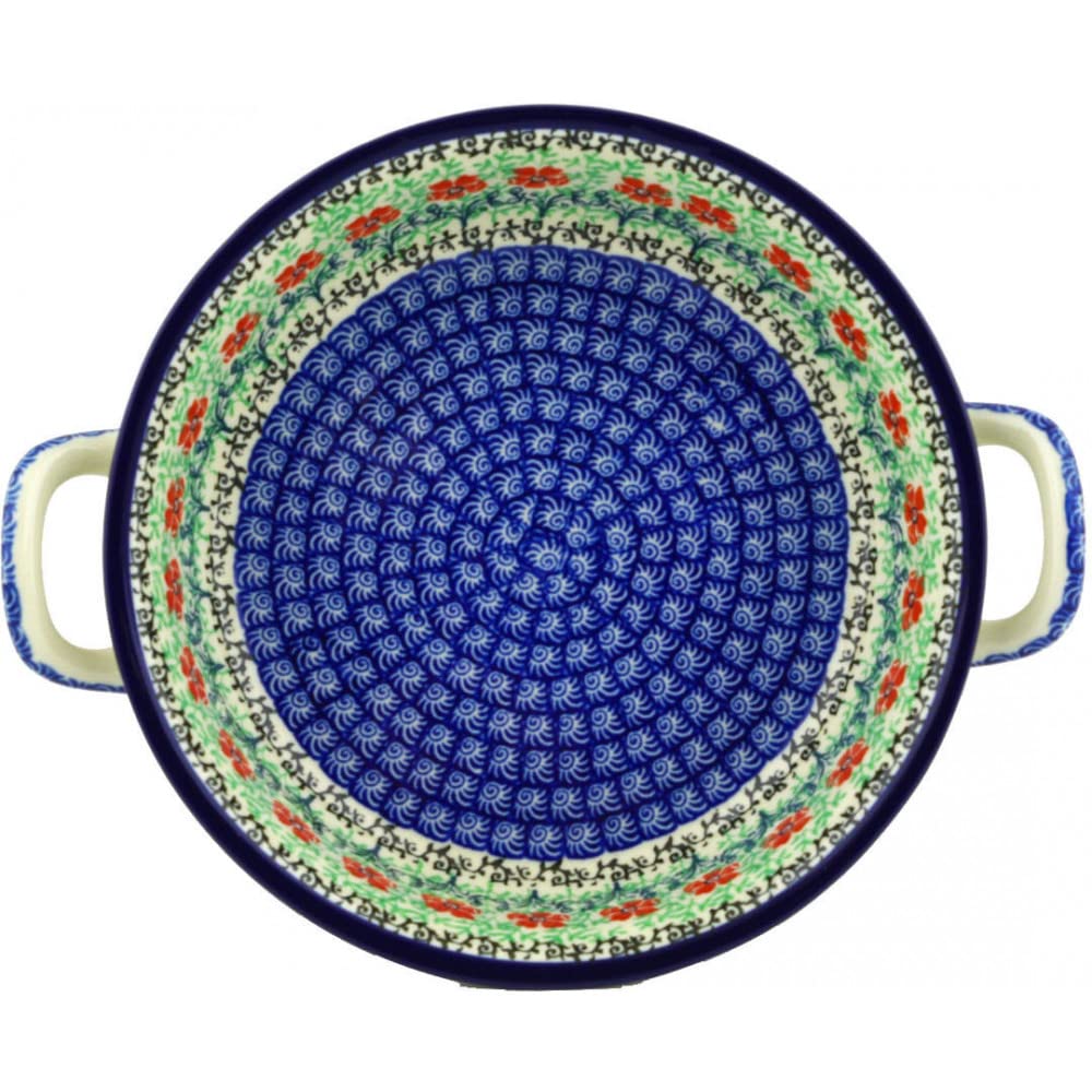 Polish Pottery Gallery detalle artesanal y color Maraschino en superficie vidriada