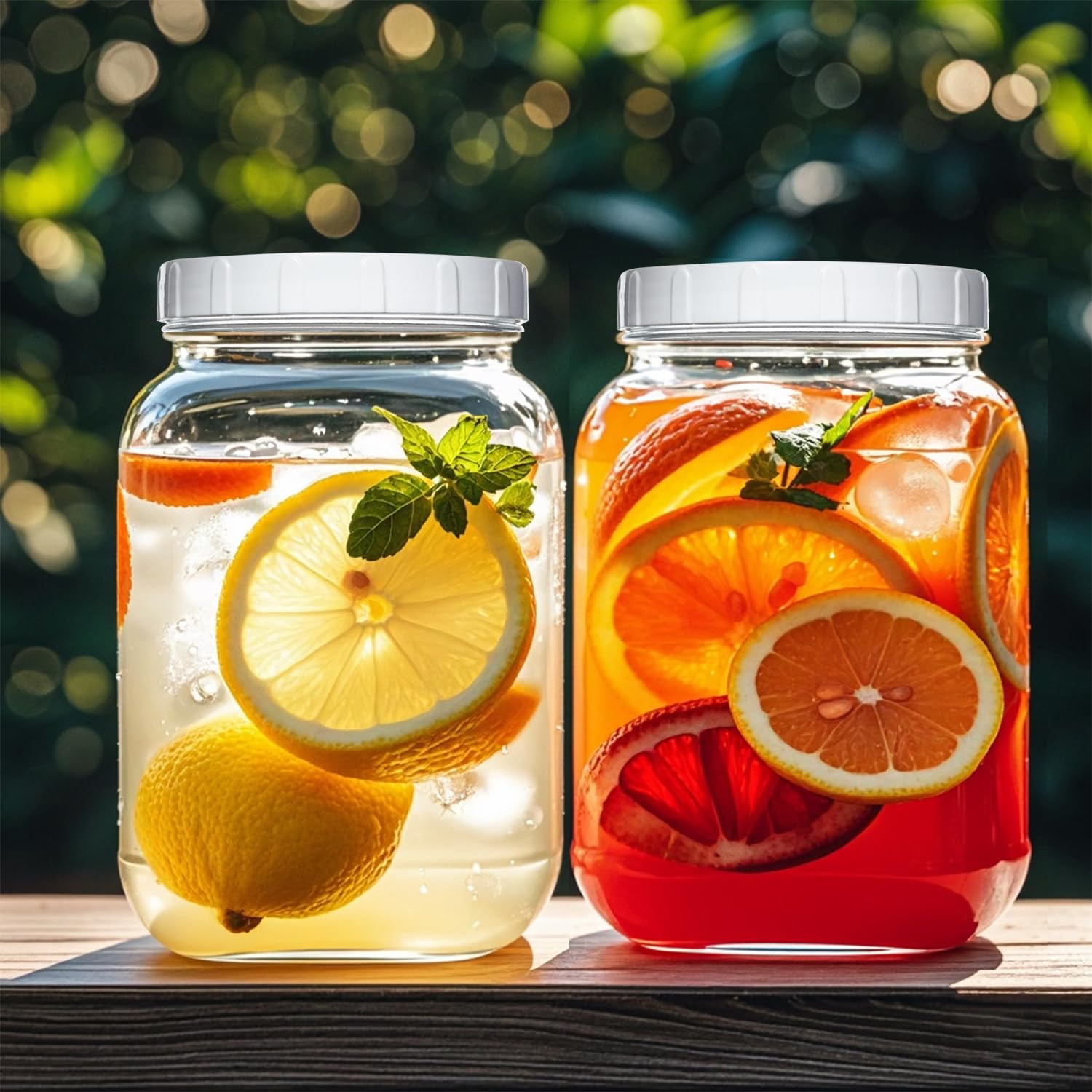 Jarras Galssmagic en paquete de 2, útiles para conservas y té de sol.
