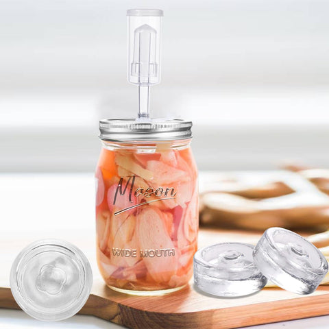 Tarro de vidrio transparente Galssmagic para observar la fermentación