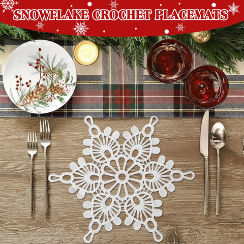 Diseño de copo de nieve de Gandeer añade elegancia a la mesa.