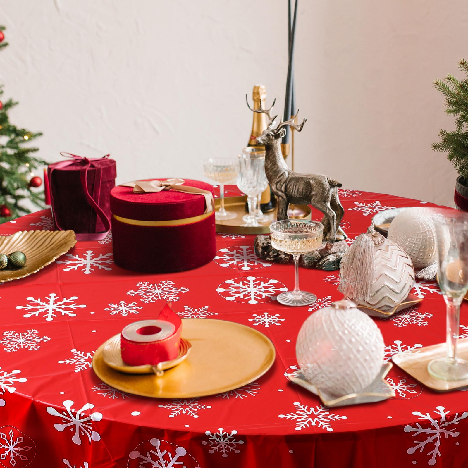Mantel navideño Ganeen, realza la mesa en cualquier reunión.