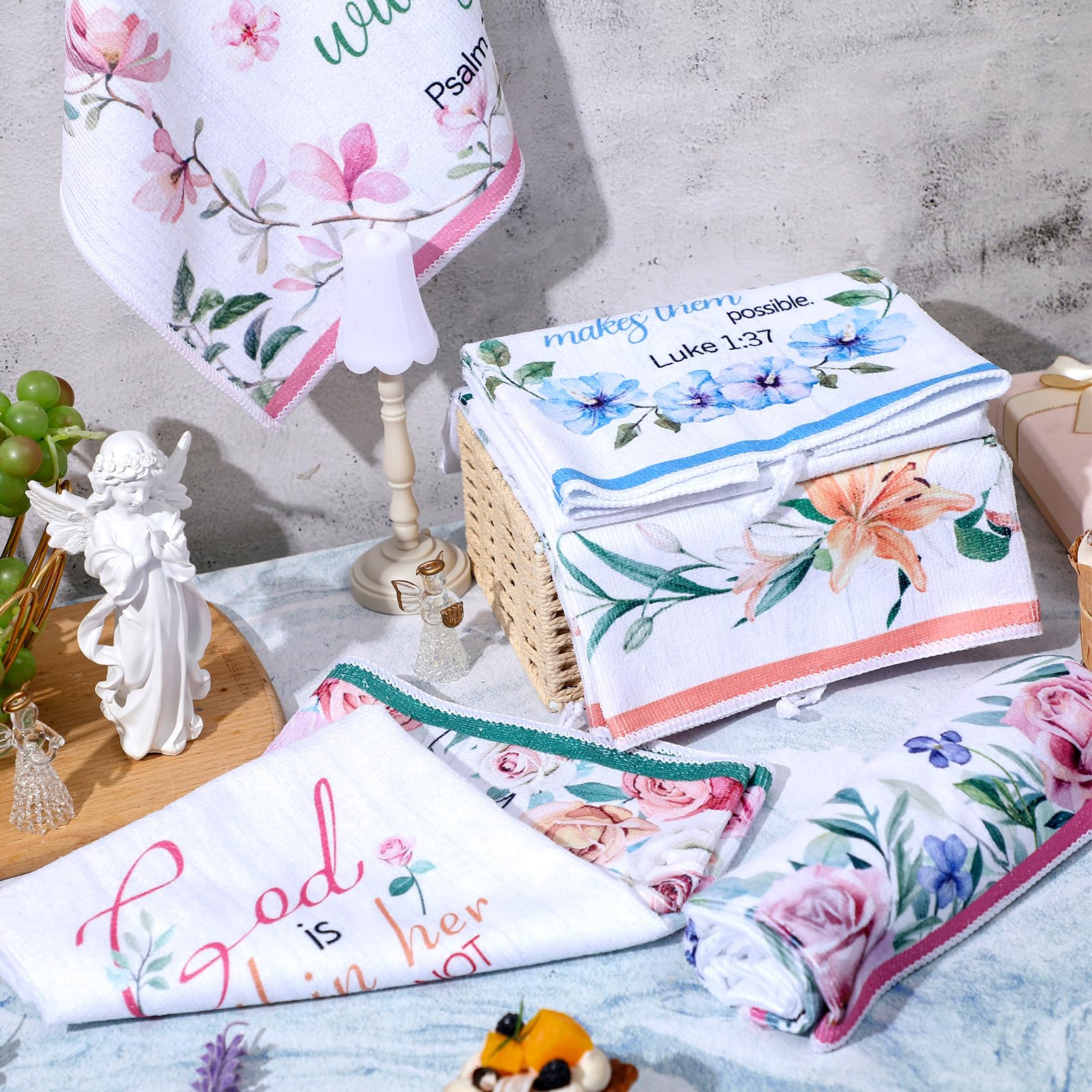 Ganeen: set de 6 paños compactos, ideal como regalo de Pascua o casa.