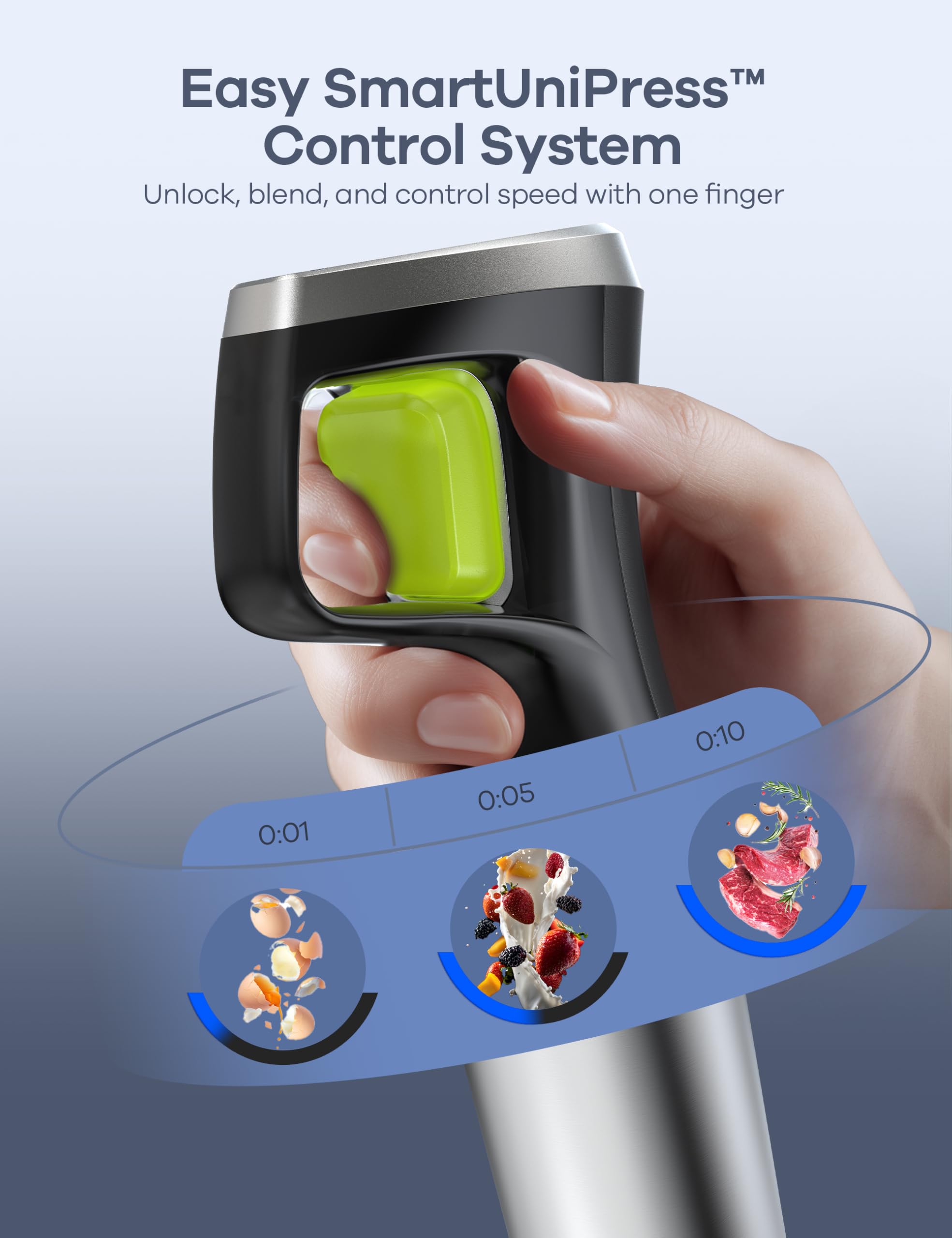 Ganiza control de velocidad SmartUniPress para maniobras precisas