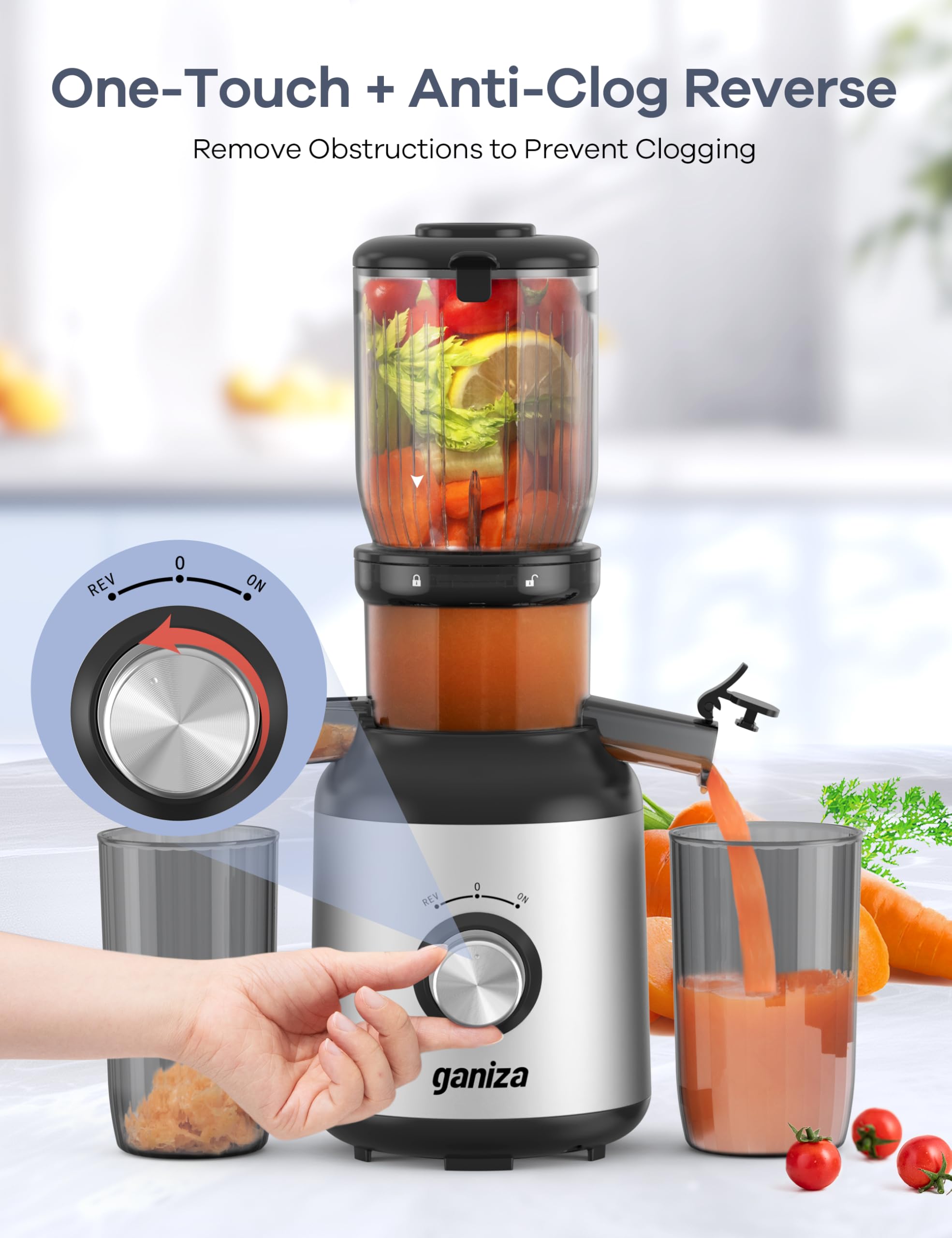 Tubo de alimentación desmontable de Ganiza para limpieza rápida