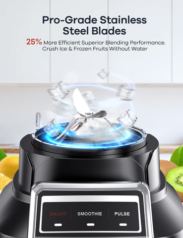 Ganiza licuadora con tecnología CentriFlow para mezcla rápida y uniforme.