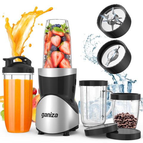 Licuadora Ganiza 900W en base potente para batidos rápidos