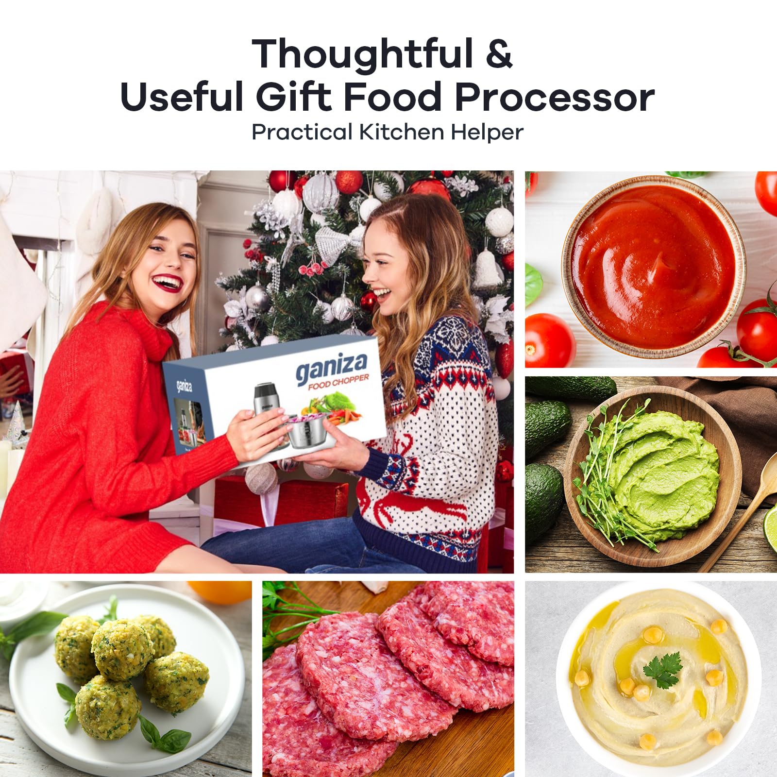 Ganiza dos velocidades se adaptan a texturas de verduras o carnes.