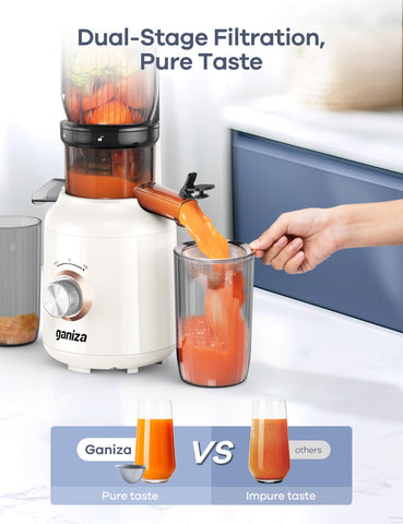 Ganiza tubo de alimentación desmontable para limpieza rápida y accesible.
