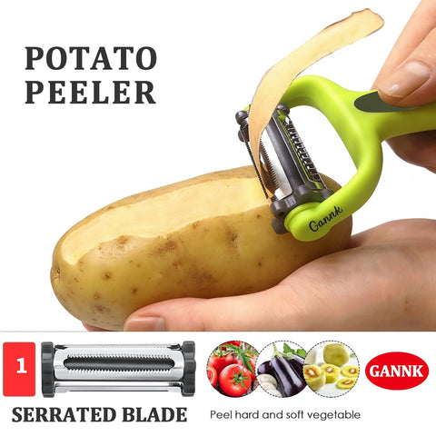 Pelador de patatas GANNK, elimina ojos con facilidad