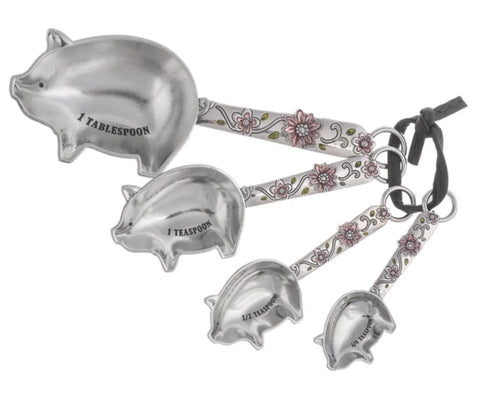 Cucharas medidoras Ganz con diseno cerdo en cuchara para hornear con estilo