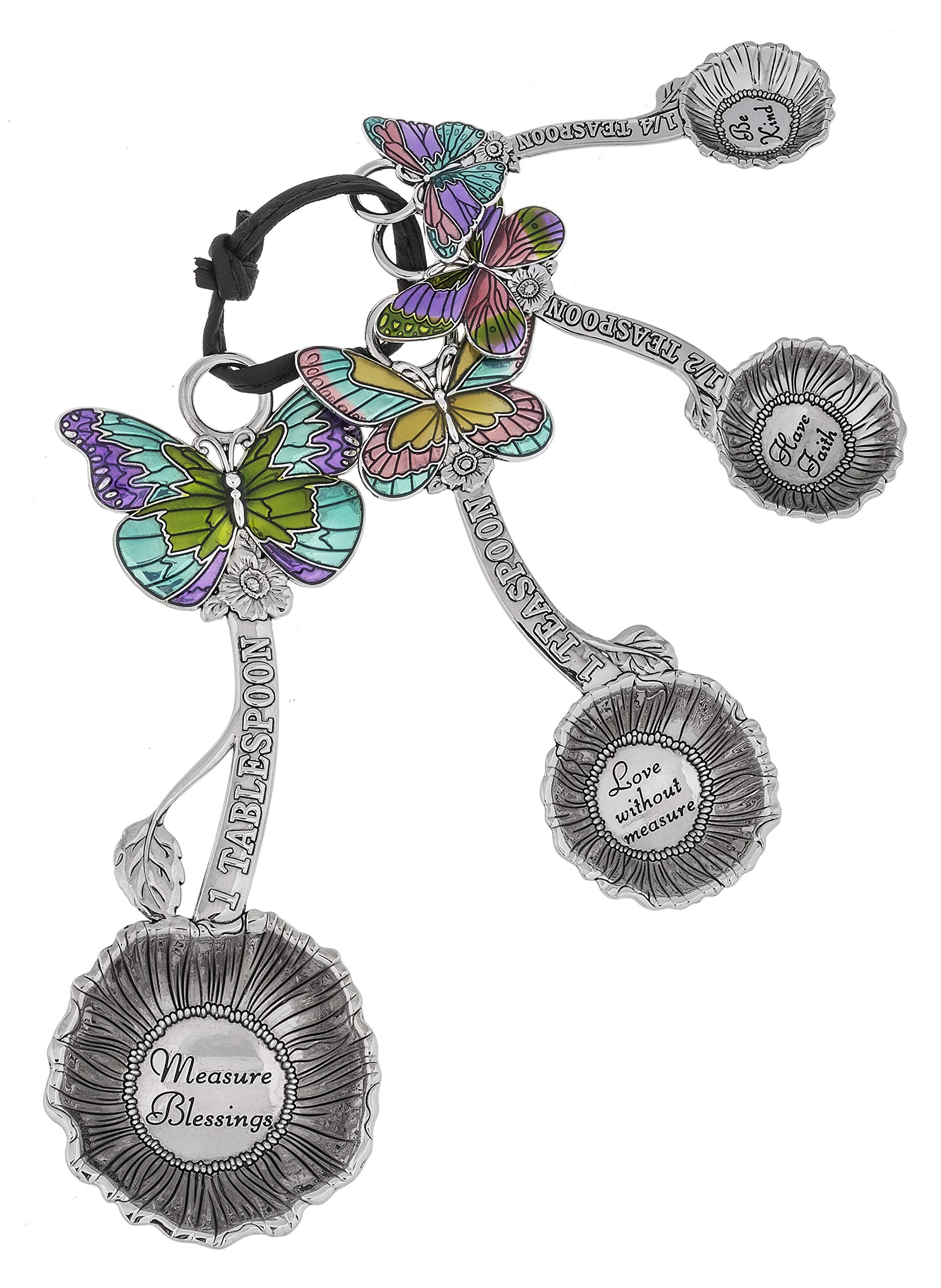Ganz cucharas medidoras con mariposas coloridas para medir con estilo y precisión