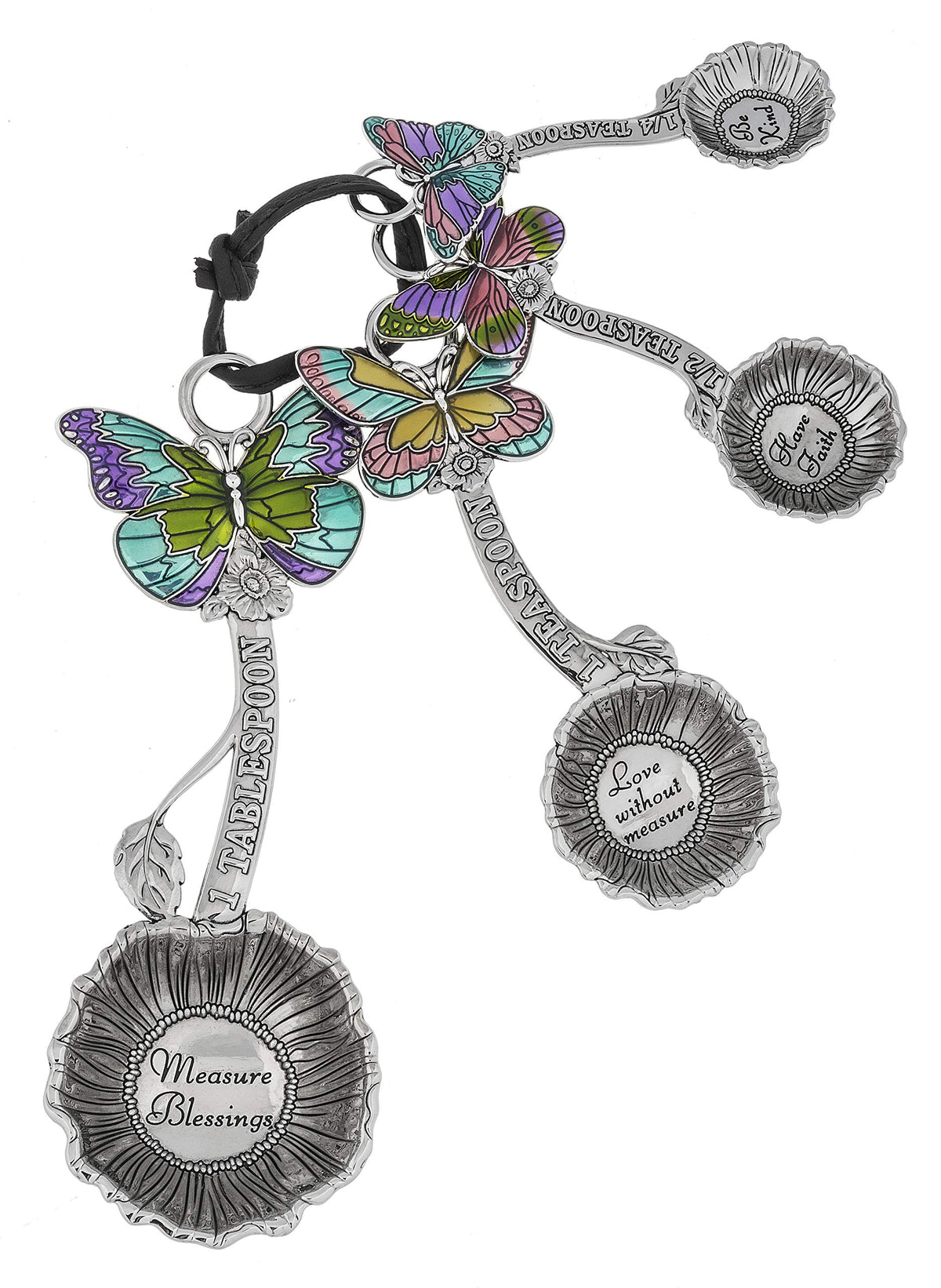 Ganz cucharas medidoras con mariposas coloridas para medir con estilo y precisión