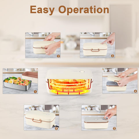 GAOCO caja con divisor removable para organizar porciones y comidas