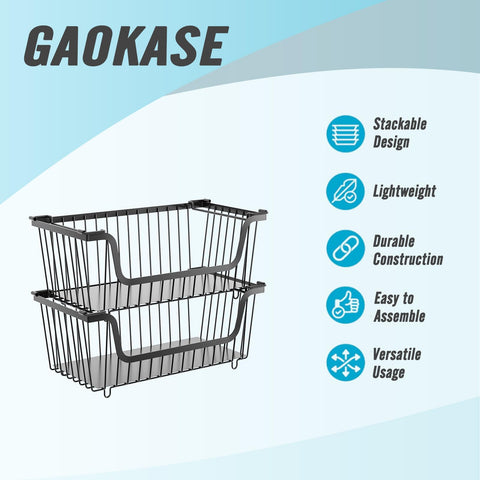GAOKASE cestas ventiladas para verduras y frutas frescas