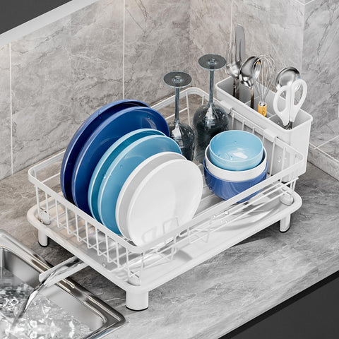 GAOKASE escurridor de platos compacto para encimera y ahorro de espacio