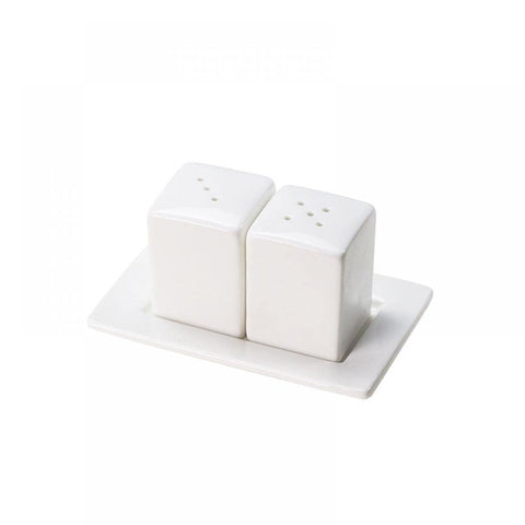 Gaolinci salero y pimentero blanco de porcelana, elegante para la mesa