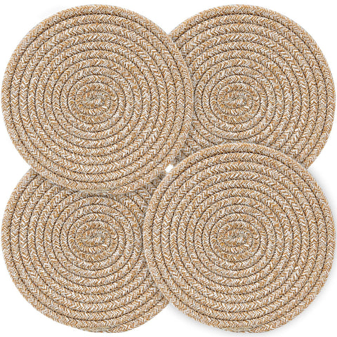 Manoplas de horno Garkup, conjunto de 4, para manipular ollas caliente con seguridad.