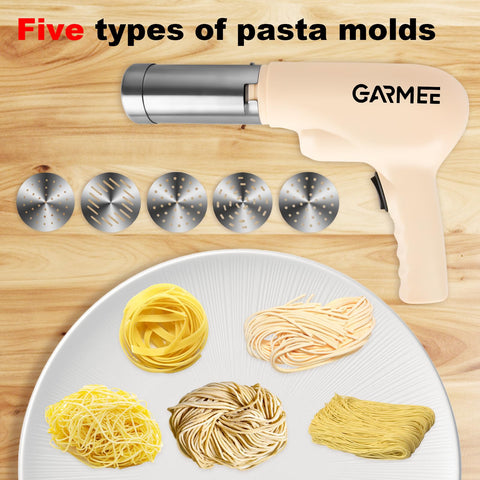 Dados para pasta de GARMEE permiten anchuras variadas para fideos caseros.