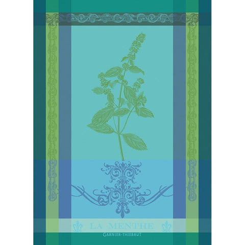 Garnier-Thiebaut Brin de Menthe Chlorophylle: toalla de cocina 22x30, ideal para secar platos y manos