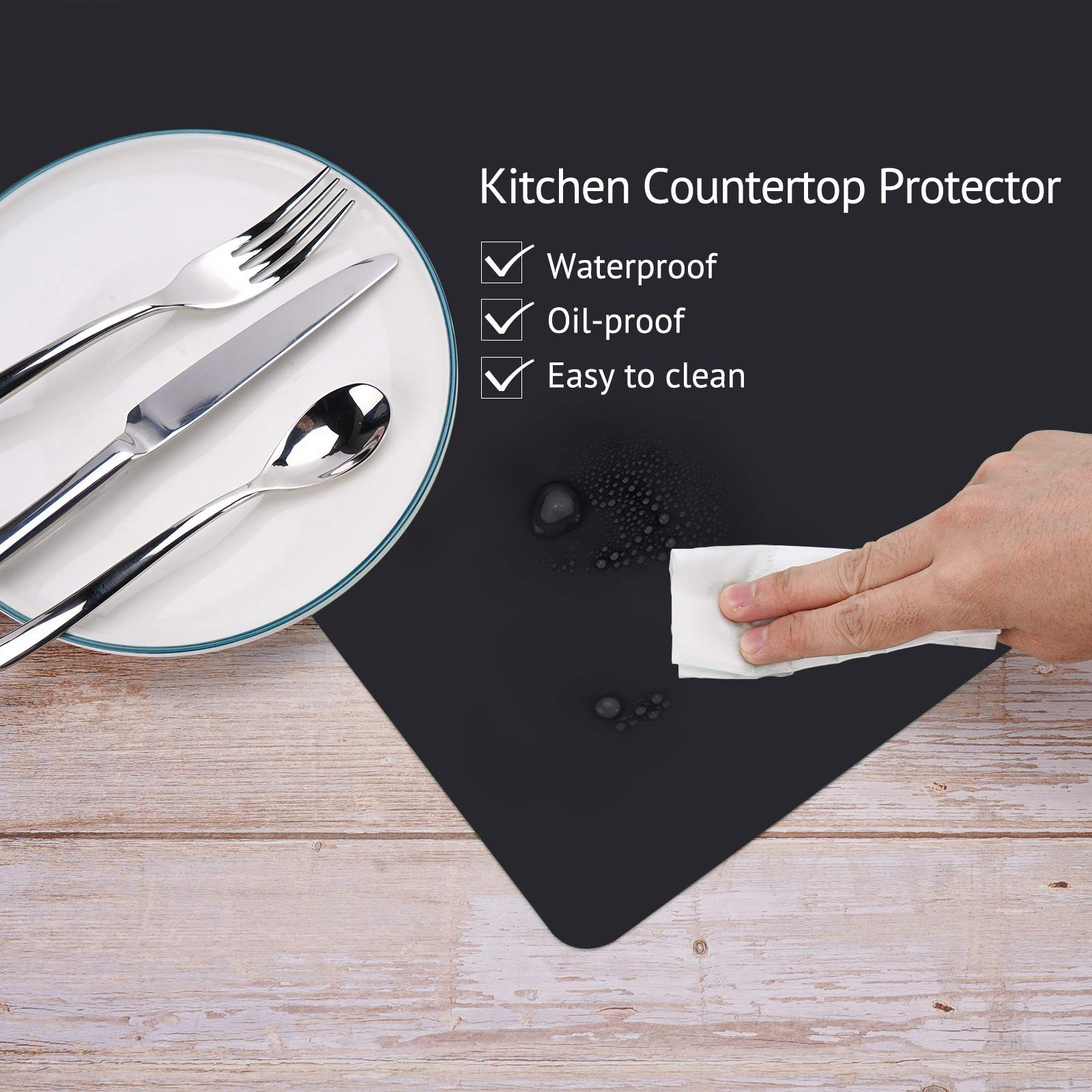 Protector de silicona resistente al calor Gartful protege encimeras durante la cocción.