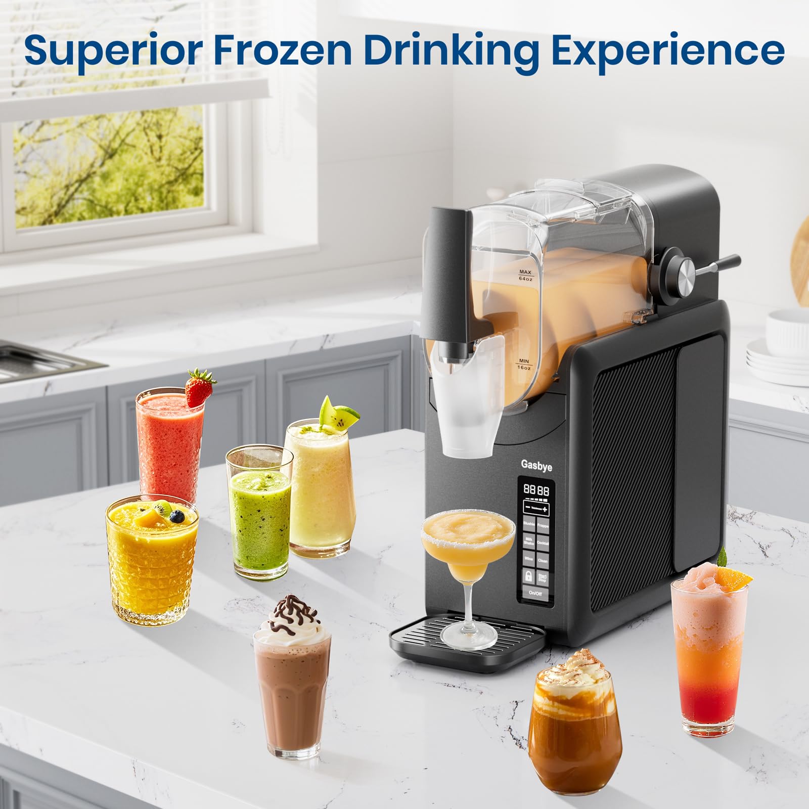 Gasbye slushie limpieza automática facilita el mantenimiento regular.