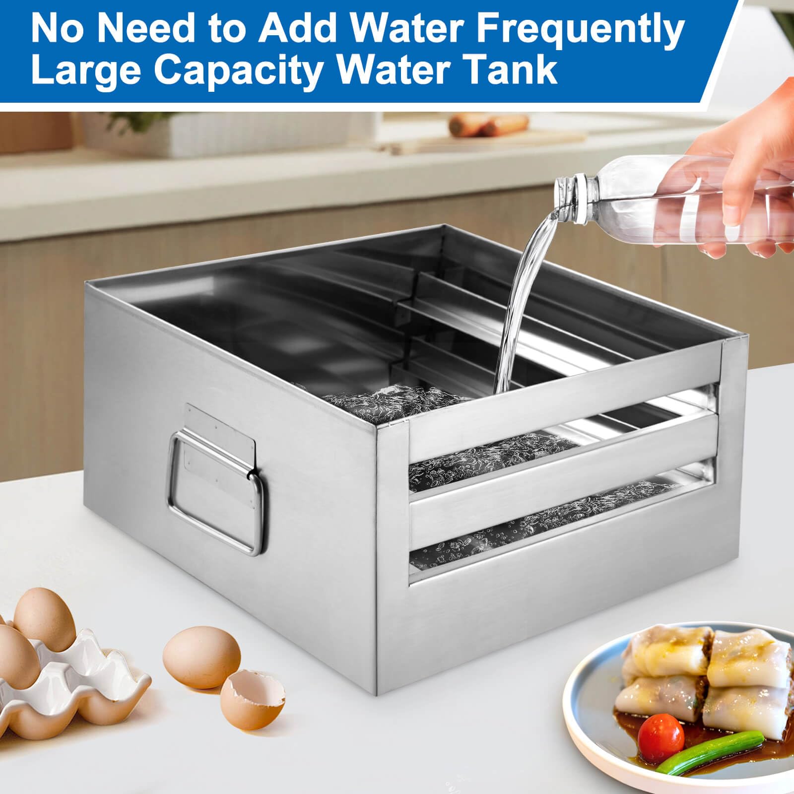 Gasgimos tapa desmontable, facilita añadir agua y limpiar