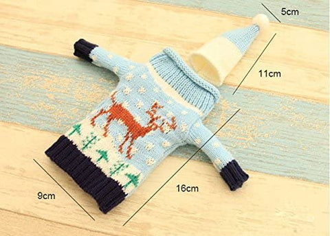 Gawertoy cubre botellas de vino con muñeco de nieve, añade encanto navideño a la mesa.