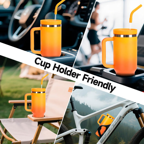 GAZLEMHO acabado Ombre naranja, estilo vibrante.