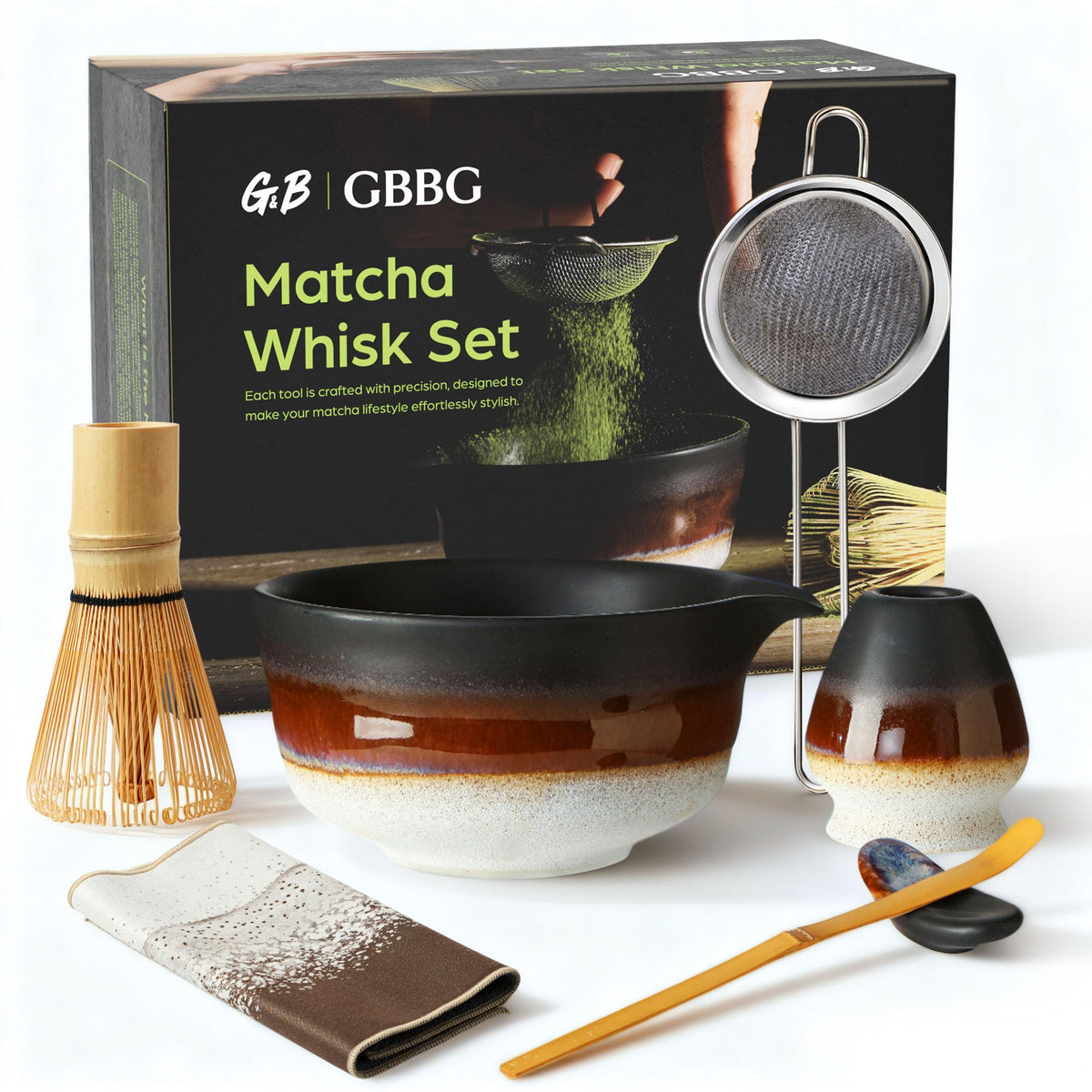 GBBG tazon ceramico desierto, ideal para mezclar matcha suave.