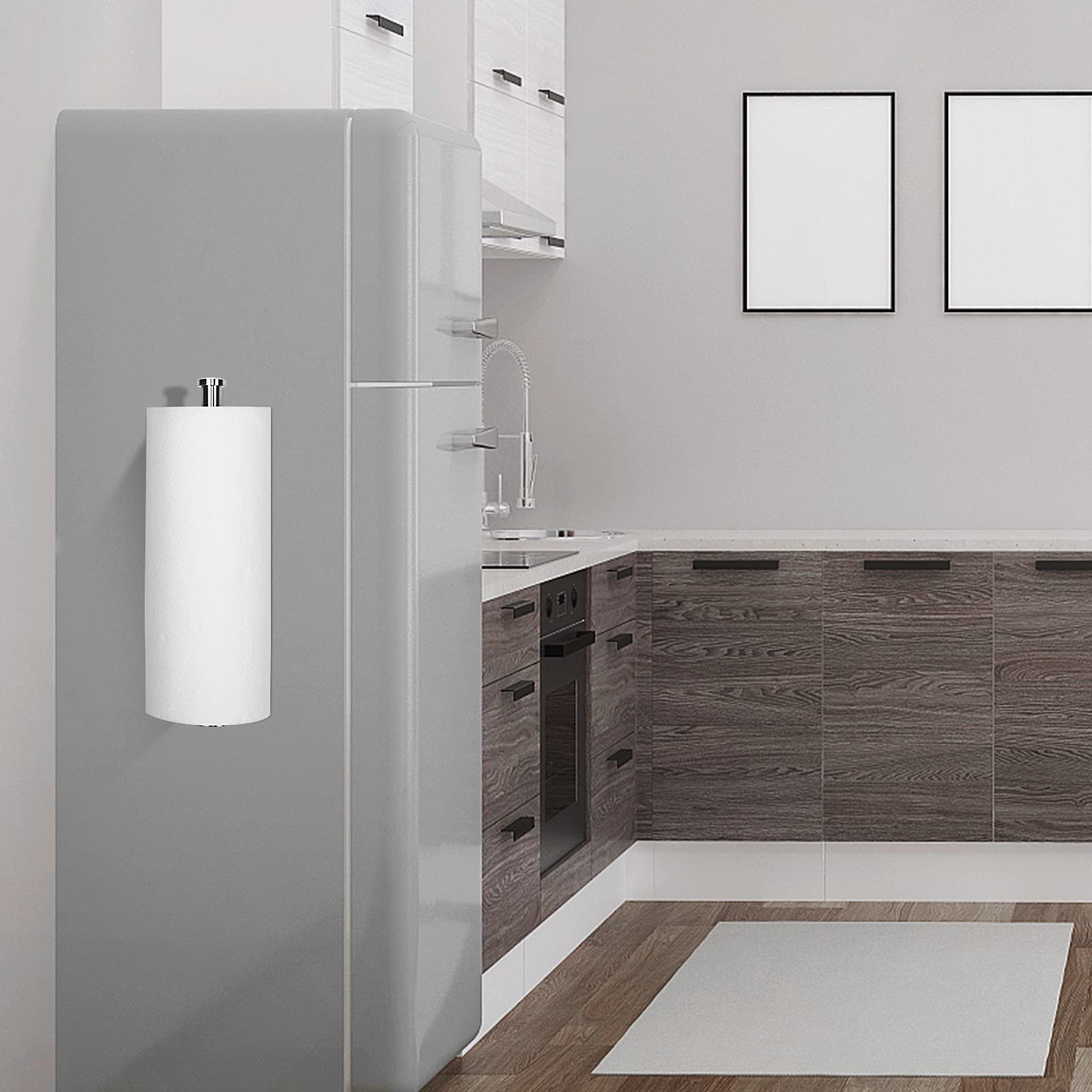 GBESTWOOW soporte imantado para cocina, instalación segura en refrigerador.