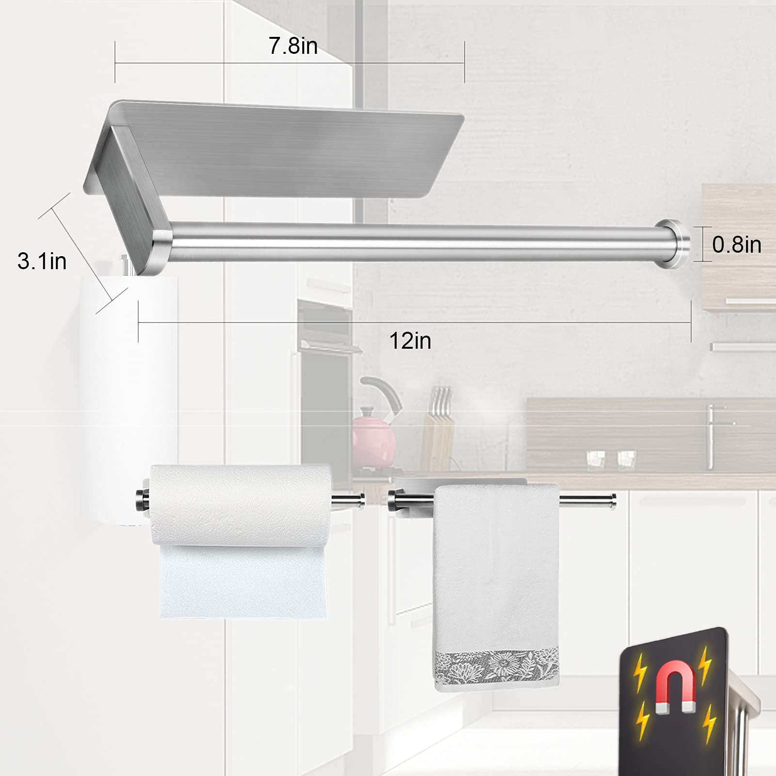 GBESTWOOW libera espacio en la cocina manteniendo toallas listas.